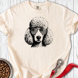 Standard Poodle Flag Shades Premium Tee Gift For Dog Lover