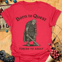 Forced To Adult Tee Gift For Tabletop Gamer