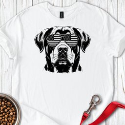 Rottweiler Flag Shades T Shirt Gift For Dog Lover