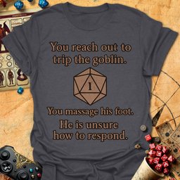 Goblin Is Unsure Tee Gift For Tabletop Gamer
