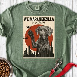Weimaraner Weimaranerzilla Premium Tee Gift For Dog Lover