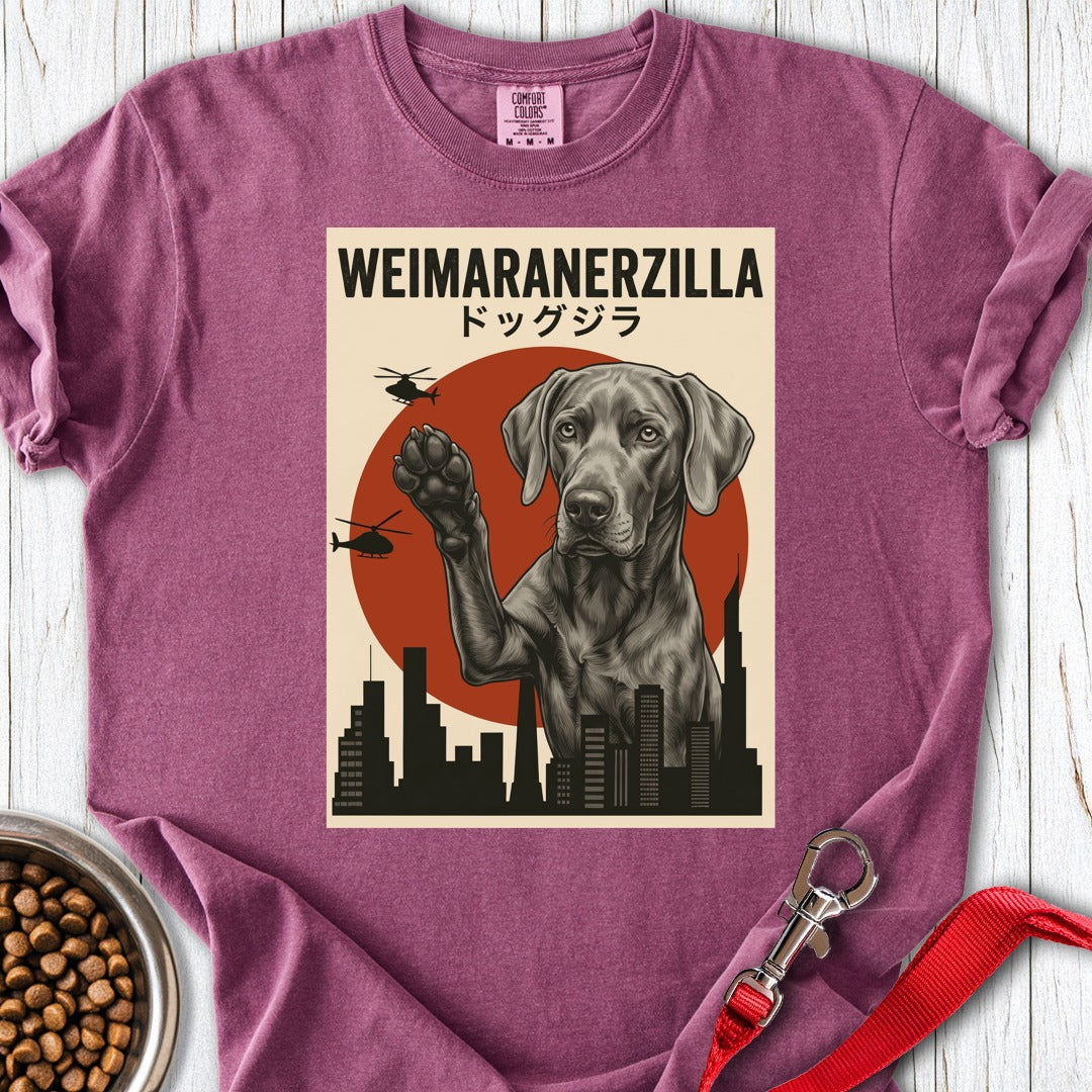 Weimaraner Weimaranerzilla Premium Tee Gift For Dog Lover