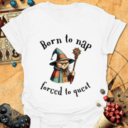 Born To Nap Tee Gift For Tabletop Gamer