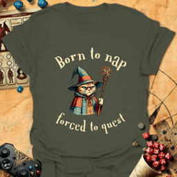 Born To Nap Tee Gift For Tabletop Gamer