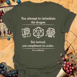 Intimidate Dragon Fail Tee Gift For Tabletop Gamer