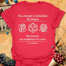 Intimidate Dragon Fail Tee Gift For Tabletop Gamer