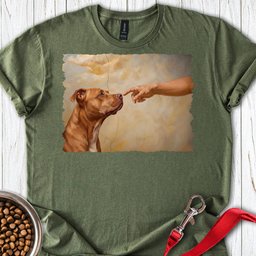 Pitbull Red Nose Creation T Shirt Gift For Dog Lover
