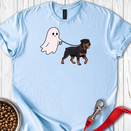 Rottweiler Ghost Walk T Shirt Gift For Dog Lover