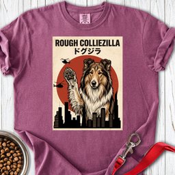 Rough Collie Colliezilla Premium Tee Gift For Dog Lover