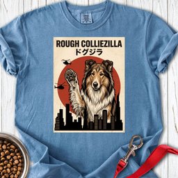 Rough Collie Colliezilla Premium Tee Gift For Dog Lover