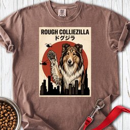 Rough Collie Colliezilla Premium Tee Gift For Dog Lover