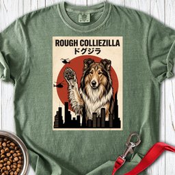 Rough Collie Colliezilla Premium Tee Gift For Dog Lover