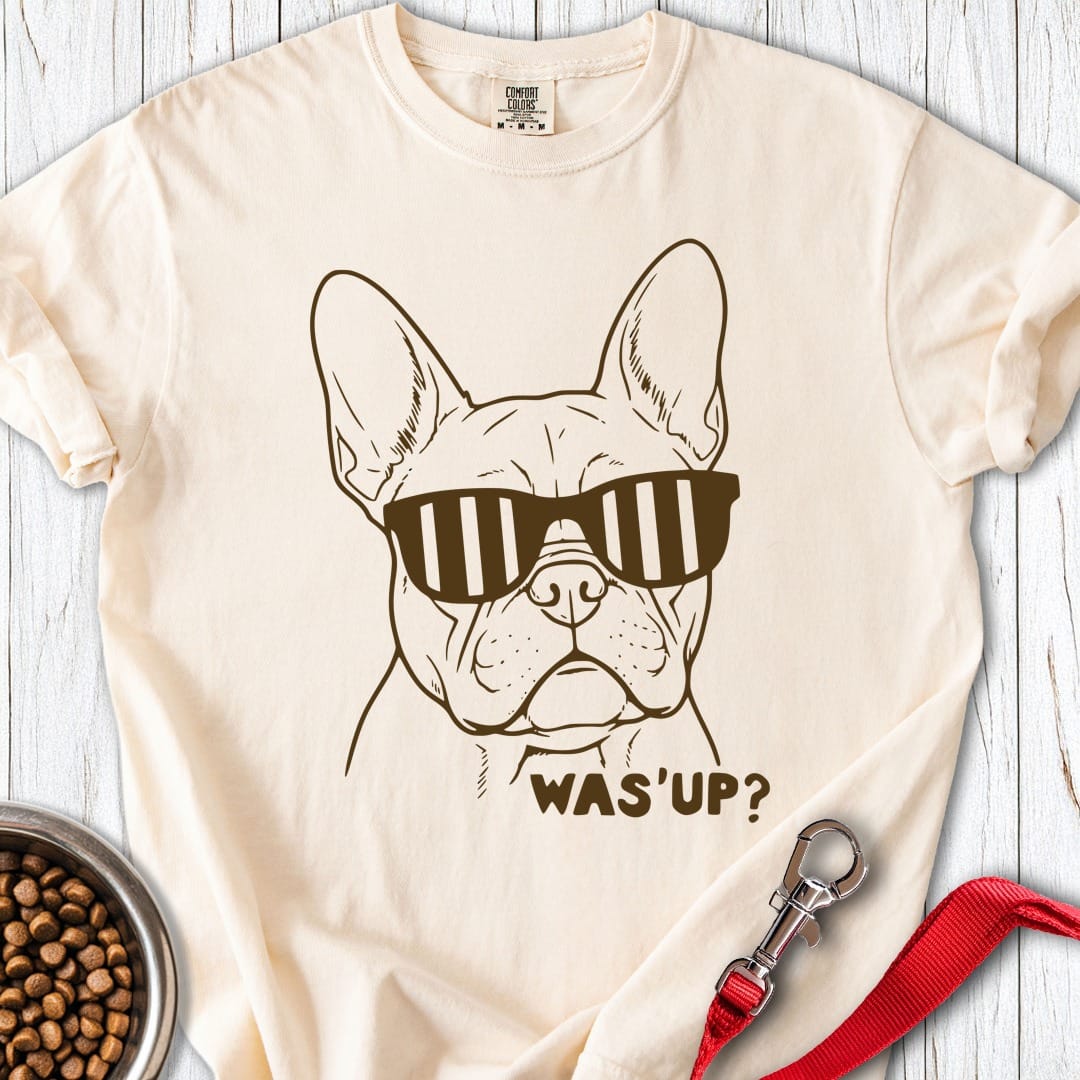 Whats Up Frenchie Premium Tee Gift For Dog Lover