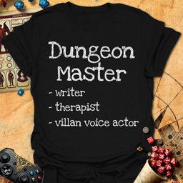 DM Roles Tee Gift For Tabletop Gamer