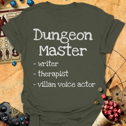 DM Roles Tee Gift For Tabletop Gamer