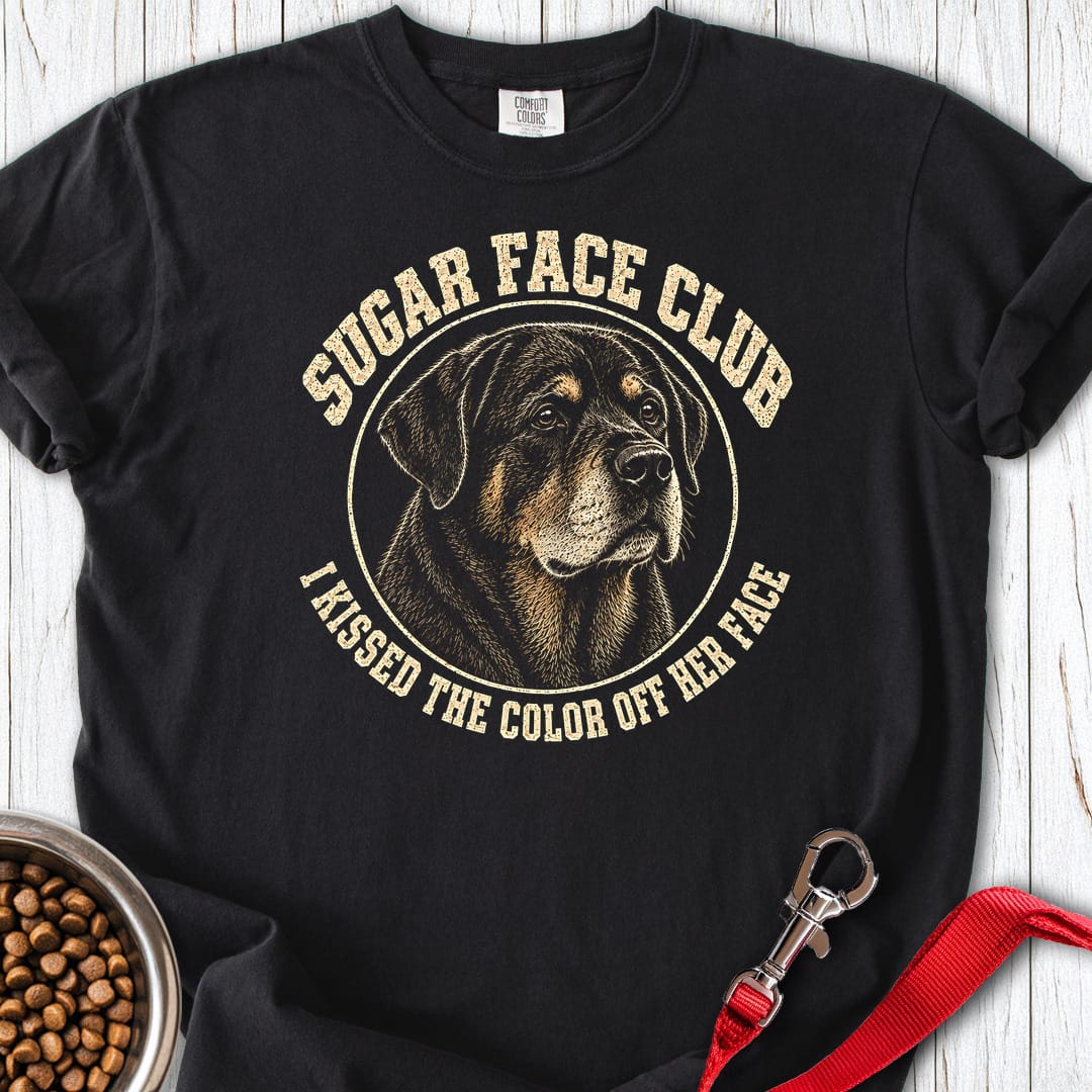 Sugar Face Rottweiler Boy Premium Tee Gift For Dog Lover