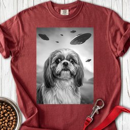 Shih Tzu Ufo Premium Tee Gift For Dog Lover