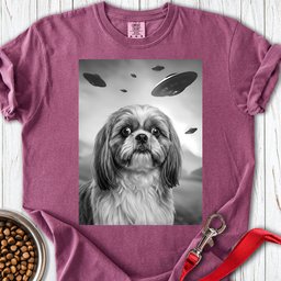 Shih Tzu Ufo Premium Tee Gift For Dog Lover