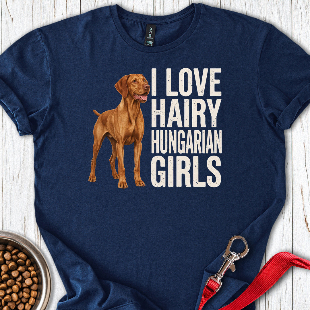 Vizsla Hairy Hungarian Girls T Shirt Gift For Dog Lover