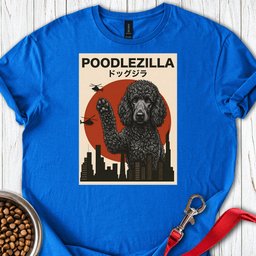Standard Poodle Poodlezilla Black T Shirt Gift For Dog Lover