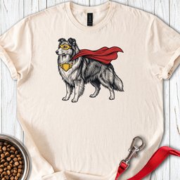 Shetland Sheepdog Superhero T Shirt Gift For Dog Lover