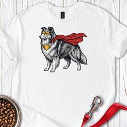 Shetland Sheepdog Superhero T Shirt Gift For Dog Lover