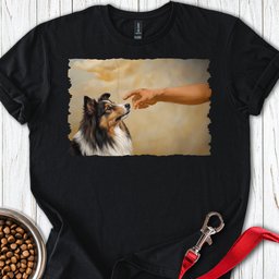 Shetland Sheepdog Creation T Shirt Gift For Dog Lover