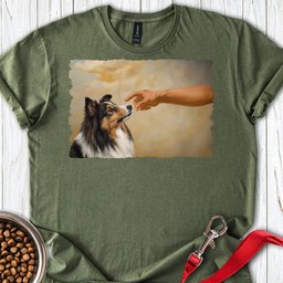 Shetland Sheepdog Creation T Shirt Gift For Dog Lover