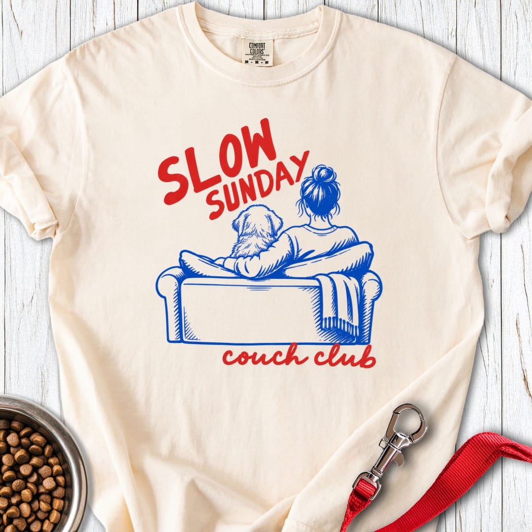 Slow Sunday Golden Retriever Premium Tee Gift For Dog Lover