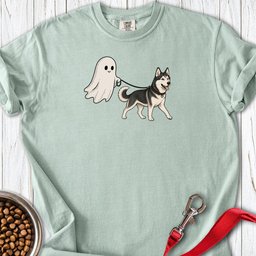 White Siberian Husky Ghost Halloween Premium Tee Gift For Dog Lover