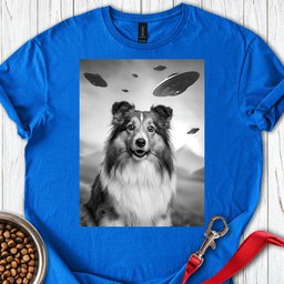 Shetland Sheepdog Ufo T Shirt Gift For Dog Lover