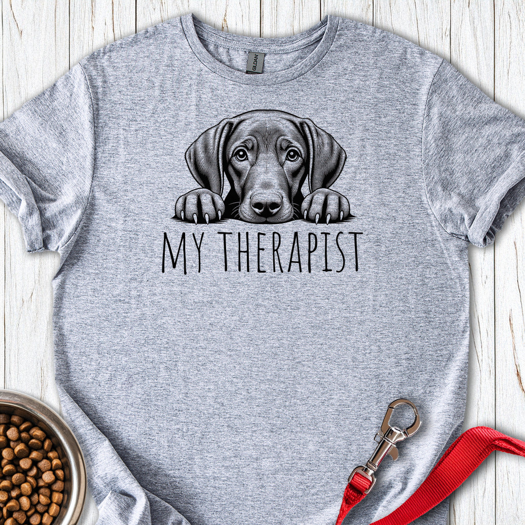 Vizsla My Therapist T Shirt Gift For Dog Lover