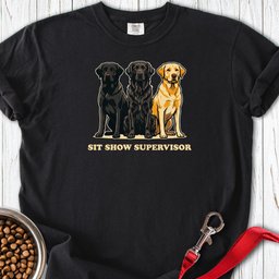 Sit Show Supervisor Labrador Premium Tee Gift For Dog Lover