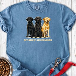 Sit Show Supervisor Labrador Premium Tee Gift For Dog Lover