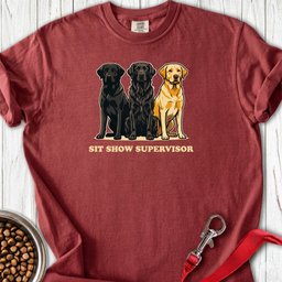 Sit Show Supervisor Labrador Premium Tee Gift For Dog Lover
