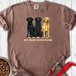 Sit Show Supervisor Labrador Premium Tee Gift For Dog Lover