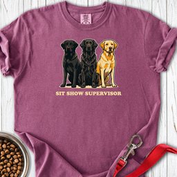 Sit Show Supervisor Labrador Premium Tee Gift For Dog Lover