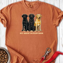 Sit Show Supervisor Labrador Premium Tee Gift For Dog Lover
