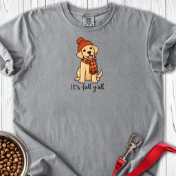 Yellow Labrador Its Fall Yall Premium Tee Gift For Dog Lover