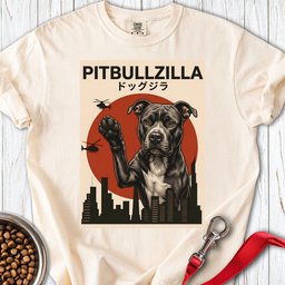 Pitbullzilla Premium Tee Gift For Dog Lover