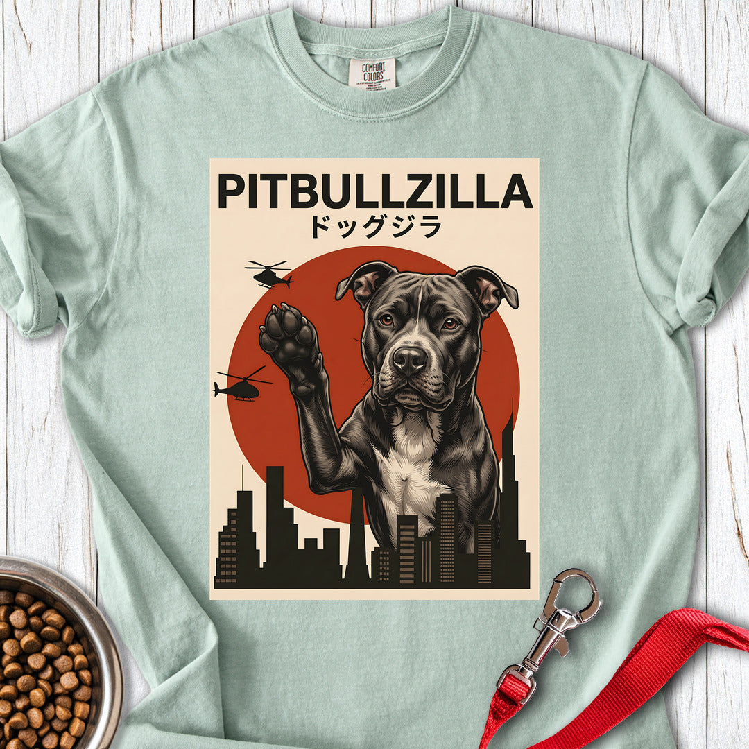 Pitbullzilla Premium Tee Gift For Dog Lover