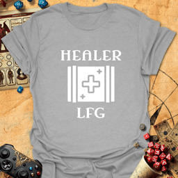 Healer Lfg Tee Gift For Tabletop Gamer