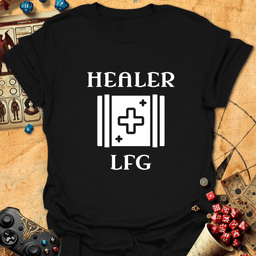 Healer Lfg Tee Gift For Tabletop Gamer