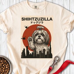 Shih Tzu Shihtzuzilla Premium Tee Gift For Dog Lover