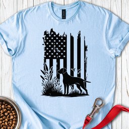 Weimaraner Hunting USA T Shirt Gift For Dog Lover