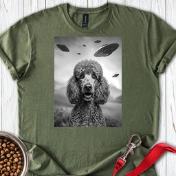 Standard Poodle Ufo T Shirt Gift For Dog Lover