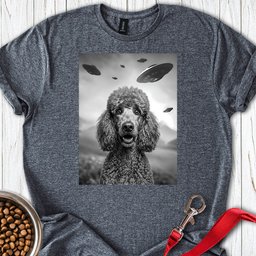 Standard Poodle Ufo T Shirt Gift For Dog Lover