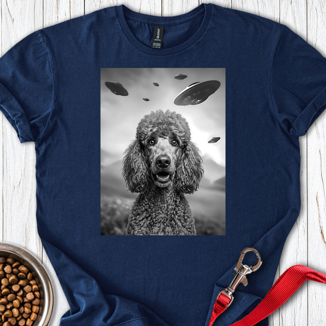 Standard Poodle Ufo T Shirt Gift For Dog Lover