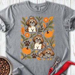 Shih Tzu Fall Premium Tee Gift For Dog Lover