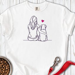 Wheaten Terrier Hug Premium Tee Gift For Dog Lover